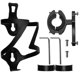 thumbnail image 1 of Portabotellas de aleación de aluminio para bicicleta de montaña, resistente, con conector de transición (negro), 1 unidad., 1 of 5