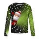 thumbnail image 5 of Blusas y camisas de manga larga con cuello redondo para hombre, estilo casual, cuello redondo, manga larga, camiseta estampada de Halloween, blusa de poliéster para hombre., 5 of 5