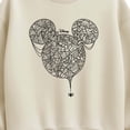 thumbnail image 2 of Disney - Mickey Head Spider Web Oversized Fleece Crew Sweatshirt, 2 of 4