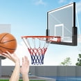 thumbnail image 4 of Costway Jante de Basketball 18 Pouces avec Doubles Ressorts et Filet Toutes Saisons pour Intérieur et Extérieur Orange, 4 of 9