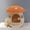 orange, variant on Closed Going Out Home Dual-use pet nest Rattan nest Cute cat nest Dog Kennel Anti-Rattan Mushroom House Raised Cat Bed Rattan Cat Bed Cat Basket Bed Dog House Dog Bed