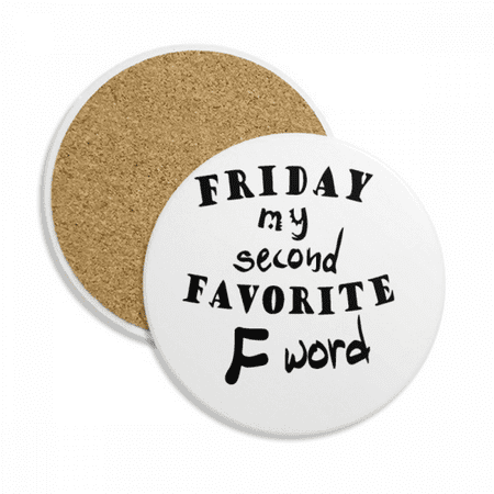 

English Word Design Friday My Second Favorite Coaster Cup Mug Tabletop Protection Absorbent Stone
