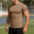 thumbnail image 2 of Cmfcve Workout T Shirt for Men Quick Dry Athletic Compression Summer Tee Breathable Crew Neck Gym Tops Oversized Basic Short Sleeve Tops, 2 of 6