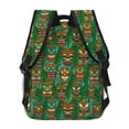 thumbnail image 4 of Fotbe Mask And Palm Leaves Pattern Casual Backpack for School, Travel, and Outdoor Activities - Durable, Lightweight, and Comfortable, 4 of 5