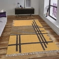 thumbnail image 2 of Casavani Handblock Printed Yellow Cotton Carpets Square Bedroom Dining Room Kitchen Carpet Area Rugs 12x12 feet, 2 of 6