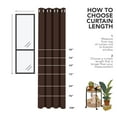 thumbnail image 3 of Deconovo Energy Efficient Grommet Blackout Curtains Set of 2 - Thermal Insulated Window Curtains for Nursery Room (52x54 inch, Chocolate, 2 Panels), 3 of 7