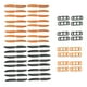 thumbnail image 1 of 32x hélice negra y naranja 5030 CW CCW para piezas de cuadricóptero QAV RC, 1 of 9