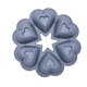 thumbnail image 1 of 6 Holes Heart Shape Silicone Material Cake Mould Silicone Cupcake Mold for Home Kitchen DIY Baking Gift for Baking Lover Green, 1 of 4