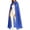 Blue, variant on Womens Full Length Sequin Cloak Cape Shiny Sparkling Solid Color Lightweight Open Front Robe Halloween Party Carnival Performance Party Dress Up Events