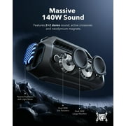 Soundcore Boom 2 Plus By Anker, Outdoor Speaker, 140W, 2+2 Channel, BassUp 2.0, 20H Playtime, Black