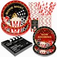 thumbnail image 1 of Artículos de fiesta Recheel Movie Night para 24 invitados, 120 unidades, 1 of 6
