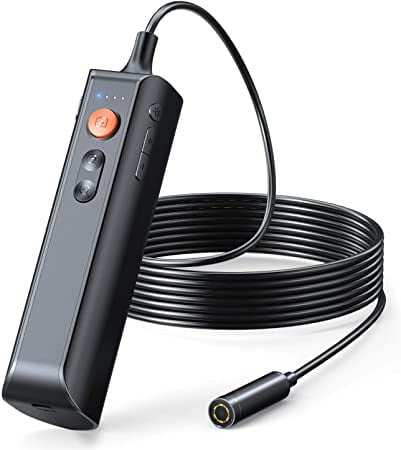DEPSTECH Wireless Endoscope Super Long 6H Working Time 5.5mm Ultra-Thin HD Borescope Zoomable Snake Inspection Camera Working with Android & iOS Smart Phone & Tablet