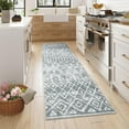 thumbnail image 2 of HOMERRY Hallway Runner Rug Geometric Non Slip Indoor Carpet for Entryway Laundry, 2' x 6' Gray, 2 of 5
