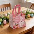 thumbnail image 2 of AURIGATE Easter Non-Woven Tote Bags, 8.27×5.91×7.87in Reusable Tote Bags with Bunny & Egg Prints, Spring Holiday Gift Bags for Easter Egg Hunts, Party Favors & Celebrations, 2 of 6