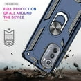 thumbnail image 2 of LeYi For Motorola Edge 5G UW Phone Case, Moto Edge 2022 Case[Military-Grade] Metal Protective Case with Ring Kickstand for Moto Edge 5G UW 2022 - Blue, 2 of 4