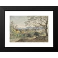 thumbnail image 2 of Johann Georg von Dillis 24x17 Black Modern Framed Museum Art Print Titled - A View Across the Inn Valley to the Alps and Neubeuern (C. 1790), 2 of 5