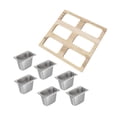 thumbnail image 3 of 17 x 17 Condiment Serving Board with 6 Bowls, 3 of 4
