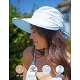 thumbnail image 3 of Chapeaux Simplicity pour Femmes UPF 50+ Protection Solaire Convertible Visière de Plage -TG, 3 of 5