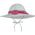 thumbnail image 3 of CoCopeaunts Baby Bucket Hat for Girls Bow Decorate Summer UV Protection Outdoor Headwear Basin Hat for Boy with Chin Strap, 3 of 8