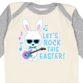 thumbnail image 4 of Inktastic Lets Rock This Easter with Bunny and Guitar Boys Long Sleeve Baby Bodysuit, 4 of 5