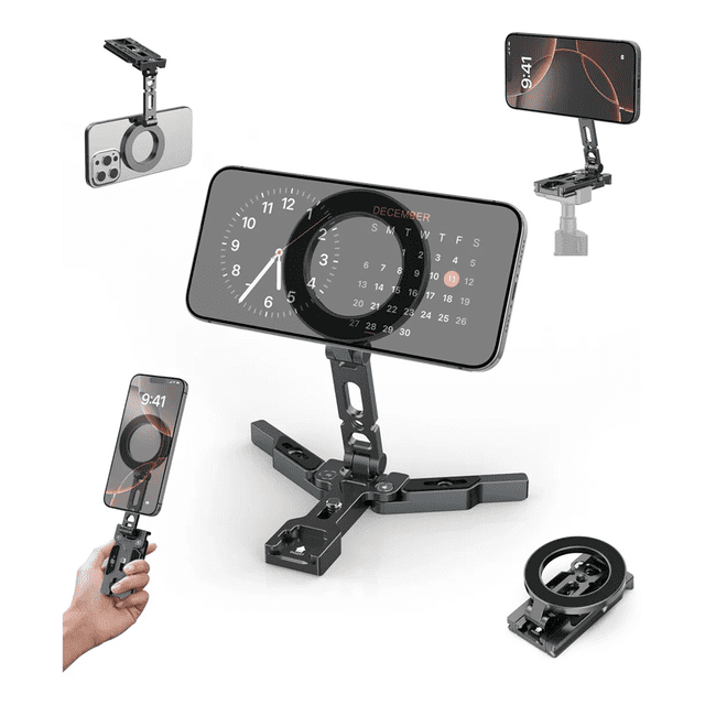 Toneof Magnético Mini Trípie Soporte Para Teléfono Celular Xtellar negro