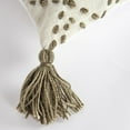 thumbnail image 5 of Ivory Taupe Accent Stitch Color Block Throw Pillow, 5 of 8