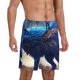 thumbnail image 2 of Fotbe Moonlit Blue Wolf Pantalones Cortos de Pijama para Hombre, Ropa de Dormir, Pantalones de Pijama Cortos para Hombre-Medium, 2 of 6