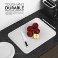 thumbnail image 7 of Cutting Boards for Kitchen – Large Plastic Kitchen Cutting Board, Dishwasher Safe Thick Chopping Board with Juice Grooves, for Meat, Fruits, Veggies, Easy Grip Handle, Non-Slip (White), 7 of 7