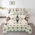 thumbnail image 2 of Erosebridal Hippie Aztec Comforter Sets Queen Size, Mandala Boho Comforters & Duvets, Tribal Geometry Decor, Reversible 3pcs, 2 of 7