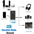 thumbnail image 2 of Bluetooth 5.0 Transmitter Receiver, 2 in 1 Bluetooth Adapter Mini Portable 3.5mm Jack, Low Latency Compatible, 2 of 5