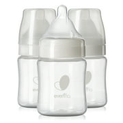Evenflo Balance + Wide Neck BPA-Free Plastic Baby Bottles, 5oz, Clear, 3ct