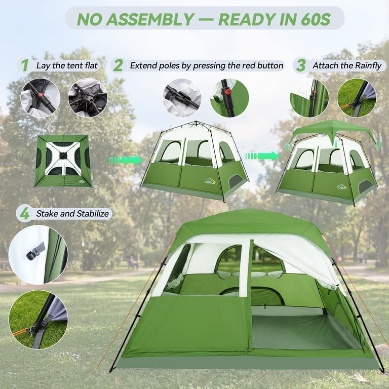 HOTEEL 10'x20' Waterproof Pop Up Canopy Tent with Frame, Outdoor