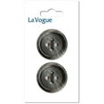 thumbnail image 1 of La Vogue 4‑Hole Button — 25 mm, Dark Grey, 1 of 2