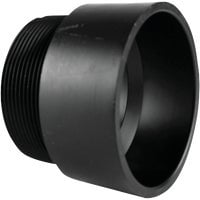 Charlotte Pipe 1-1/2 in. Hub X 1-1/2 in. D MPT ABS Adapter