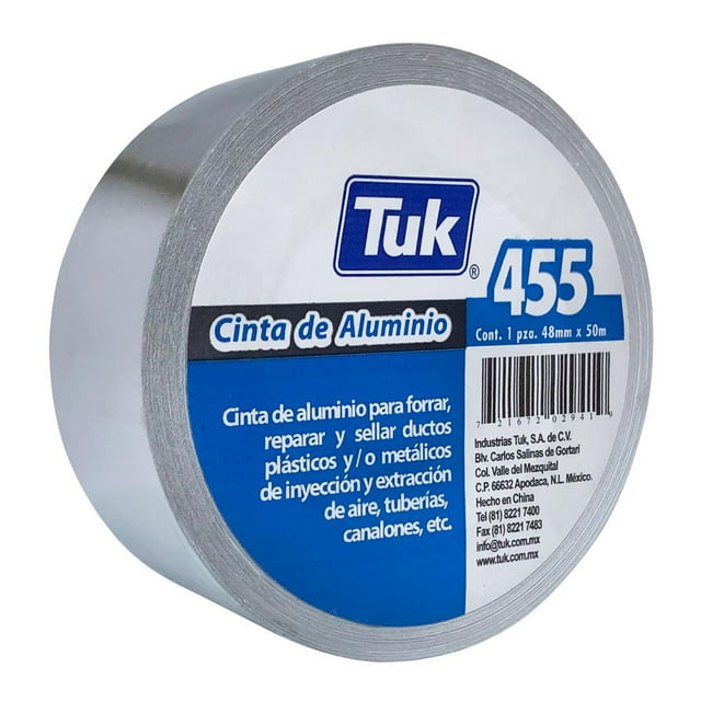 Cinta Metálica Aluminio Tuk 48Mm X 50M Adhesivo Profesional