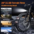 thumbnail image 6 of 26” Electric Mountain Bike For Adults749W Motor 48V/7.8Ah, 25 MPH Max, 45-Mi Range Pas, 7 Speed for Off-Road & Commute, UL2849, 6 of 6