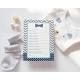 thumbnail image 2 of Bow Tie Baby Shower Wish Cards Pack of 20 Advice and Wishes Activity for Boys Wishing Well Birthday Memory Little Man Event Theme Supply Blue Grey (4x6 Size) Paper Clever Par, 2 of 7