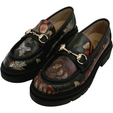 

Dogo Penny Loafers for Women - Handmade and Vegan Platform Loafers for Women Pure Reflection Design Size 5