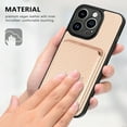 thumbnail image 6 of TECH CIRCLE for iPhone 13 Pro Max case with Card Holder, Magnetic Detachable 2-in-1 Wallet PU Leather Case Ultra Thin Shockproof Protective Cover Compatible with Magsafe for iPhone 13 Pro Max,Khaki, 6 of 9
