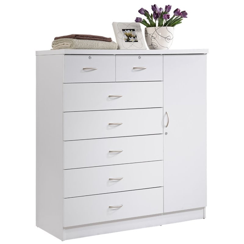Pemberly Row Tall 7 Drawer Chest With 2, 7 Drawer Combo Dresser