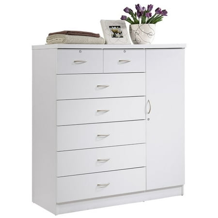 Pemberly Row Tall 7 Drawer Chest With 2 Locking Drawers And