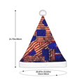 thumbnail image 3 of KLL Christmas Hats for Adults Plush Vintage USA Flag Print Santa Hat Xmas Fluffy Santa Claus Hat for Women Men, 3 of 6