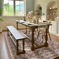 thumbnail image 3 of Pentantan 9'x12' Area Rugs, Washable Vintage Boho Rugs for Living Room, Moroccan Soft Indoor Carpet for Bedroom, Dining Room, Office, Brown, 3 of 9