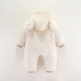 thumbnail image 4 of TAIAOJING Baby Girl Boy Snowsuit Unisex Bear Ear Hooded Jumpsuit Coats Outerwear Cute Jumpsuit Snowsuit Bodysuits Warm Winter Clothes 6-9 Months, 4 of 8