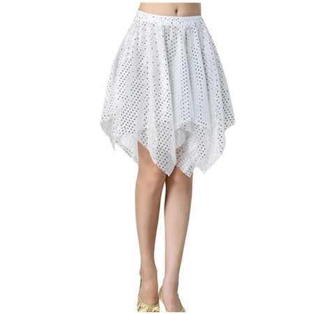 

ZHAGHMIN Black Skirt Women Women Belly Performance Irregul Latin Skirt Clothing Dance Sequins Latin Skirt Tan Skirt Long Skirts Bed Skirt Twin Maternity Skirt Over The Belly Twin Size Bed Skirt Long