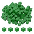 thumbnail image 1 of Uxcell 100 Pcs Bloques de Madera, Cubo de Madera Natural Sin Terminar de 0.4 Pulgadas para Proyecto de Arte de Bricolaje, Pintura y Decoración, Verde, 1 of 7
