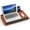 Stone Brown, variant on Lap Desk Home Office Lap Desk Portable Laptop Desk for Left Right - Handers with Whole Mouse Pad Wrist Pad Dual Cushion Phone Tablet Slots Fits Up to 17 Inch Laptops
