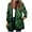 Green, variant on Women Coats and Jackets Clearance Women's Jacket Daily Holiday Workout Crop Fall Winter Cardigan Open Stitch Coat Casual Long Sleeve Floral Print Top