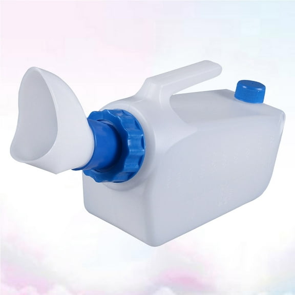 GOOHOCHY Personal Urination Tool Urinal Funnel Blue 1Set Leak Proof For Elderly Care