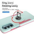 thumbnail image 7 of NIFFPD Moto G Stylus 5G 2022 Case Shockproof Protective Phone Cover with Ring Kickstand for Motorola Moto G Stylus 5G 2022 Teal+Pink, 7 of 7